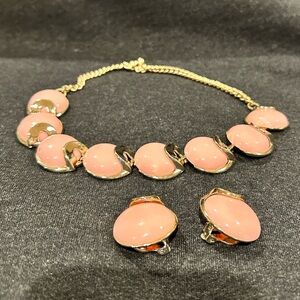 Vintage (1960s) Necklace and Clip-On Earrings